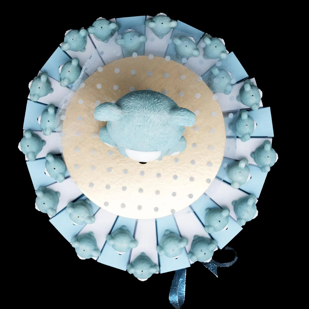 Gâteaux Dragées Nounours Bleu Perpignan